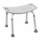 RTL12203KDR Drive Medical Bathroom Safety Shower Tub Bench Chair Gray