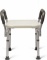 Medline Bath Bench Shower Seat with Padded Armrests, Great for Bathtubs, Supports up to 350 lbs