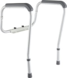 Medline Toilet Safety Rails, Safety Frame for Toilet with Easy Installation, Height Adjustable Legs