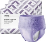 Solimo Incontinence Underwear for Women, Maximum Absorbency, Medium, 60 Count, 3 Pack (B07B4SKVX9)