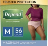 Depend Fit-Flex Incontinence Underwear for Women,Medium, Blush (2 Packs of 28) $35.00 MSRP