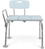 Medline Tub Transfer Bench with Microban Antimicrobial Protection, for Use as a Shower Bench or Bath