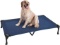Veehoo Cooling Elevated Dog Bed, Portable Raised Pet Cot with Washable and Breathable Mesh,Blue