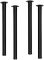 28-inch Adjustable Metal Table Legs, Suitable for Office Desks, Dining Tables & Chairs, Black