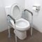 OasisSpace Stand Alone Toilet Safety Rail - Heavy Duty Medical Toilet Safety Frame $59.99 MSRP