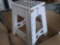 Portable Folding Step Stool for Adults and Kids, White