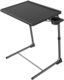 Adjustable TV Tray Table - TV Dinner Tray on Bed and Sofa, Comfortable Folding Table with 6 Height