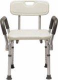 Medline Knockdown Bath Bench with Arms and Back