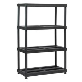 4 Tier Resin Shelf (Black)