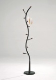 EhomeProducts Black Metal Walnut Wood Hall Tree Coat Hat Rack $24.73 MSRP