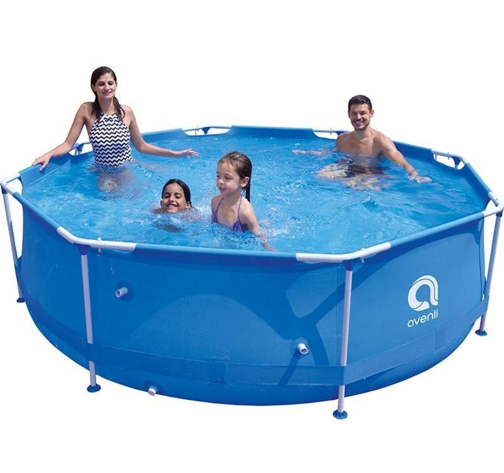 Jilong Avenli 17798 Sirocco Blue Round Steel Frame Pools Steel Frame Family  Swimming Pool 300CM | Estate & Personal Property | Online Auctions |  Proxibid