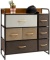 Kamiler 7-Drawer Dresser, 3-Tier Storage Organizer, Cream - $89.99 MSRP