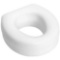 HealthSmart Portable Elevated Raised Toilet Seat Riser that fits Most Standard Seats, White