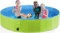 Pecute Dog Paddling Pool, Sturdy Foldable Dog Swimming Pool with Handle - Pet Bathtub Children Kids