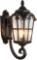 LONEDRUID Outdoor Wall Light Fixtures Black Roman Exterior Wall Lantern Waterproof Sconce Porch