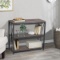FurnitureR Honourable Wooden Bookcase 2-Tier Shelf