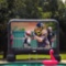 VIVOHOME Indoor and Outdoor Inflatable Blow up Mega Movie Projector Screen