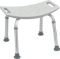 Drive Medical Bath Bench Without Back, Gray