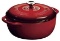 Lodge Enameled Cast Iron Dutch Oven With Stainless Steel Knob and Loop Handles