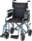NOVA Lightweight Transport Chair with Removable And Flip Up Arms For Easy Transfer, Blue