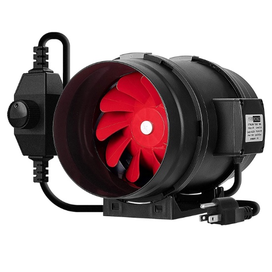 VIVOHOME 8" 735 CFM Black Round Exhaust Inline Duct Fan with Variable Speed Controller -$60.98 MSRP