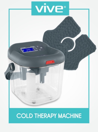 Vive Cold Therapy Machine -Large Ice Cryo Cuff -Flexible Cryotherapy Freeze Kit System -$197.99 MSRP