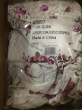 Lavender Floral Ruffle Bedspread, 49957