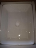 Bathroom Counter Basin Sink Bowl, White