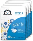 Amazon Brand - Mama Bear Best Fit Diapers Size 2, 184 Count, Bears Print (4 packs of 46) $36.99 MSRP