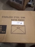 Stainless Steel Sink Satin Finish