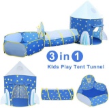Rocket Ship 3 Pieces Kids Play Tent, Tunnel and Ball Pit