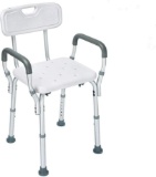 Health Line Massage Products Shower Chair Bath Seat Bench with Removable Back and Arms $52.99 MSRP