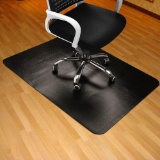 Black Chair Mat for Hard Wood Floor 35x47