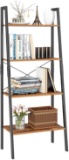 Homfa Ladder Shelf, 4 Tier Vintage Bookcase