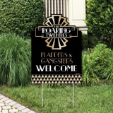 Big Dot of Happiness Roaring 20's - 1920s Art Deco Jazz Party Welcome Yard Sign