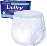 LivDry Adult S Incontinence Underwear, Overnight Comfort Absorbency, Leak Protection, $29.99 MSRP