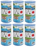 Intex Replacement Pool Filter Cartridge Type A or C (Lot of 6)
