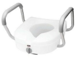 Raised Toilet Seat Elevated Locking With Armrests Carex