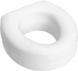 HealthSmart Portable Elevated Raised Toilet Seat Riser Fits Most Standard Seats,White - $19.86 MSRP