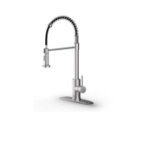 Pull Down Sprayer Kitchen Faucet with Deck Plate