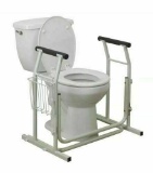 Drive Medical RTL12079 Stand Alone Toilet Safety Rail - White $47.99 MSRP