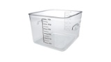 Square Storage Container Clear 12 Qt