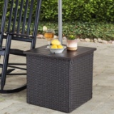 Sunjoy A210000602 Vanessa Combination Umbrella Stand Side Table, Brown $177.99 MSRP