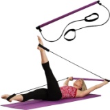 Portable Pilates Studio Yoga Gym Exercise Resistance Band Elastic Home Pilates Bar Stick