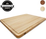 AzrHom Wood Cutting Board Extra Large Maple 18x24 Inch Reversible $69.99 MSRP