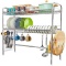 HEOMU Over The Sink Dish Drying Rack,2-Tier SUS304 Large Dish Drainers for Kitchen $69.99 MSRP