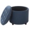 Ottoman with Tray - Navy