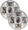MKUN 2Pack Wall Photo Collage Frames - Round (White) $38.99 MSRP