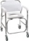DMI Rolling Shower and Commode Transport Chair with Wheels and Padded Seat for Handicap $68.35 MSRP