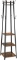 VASAGLE Coat Rack, Industrial Coat Stand with 3 Shelves LCR80X